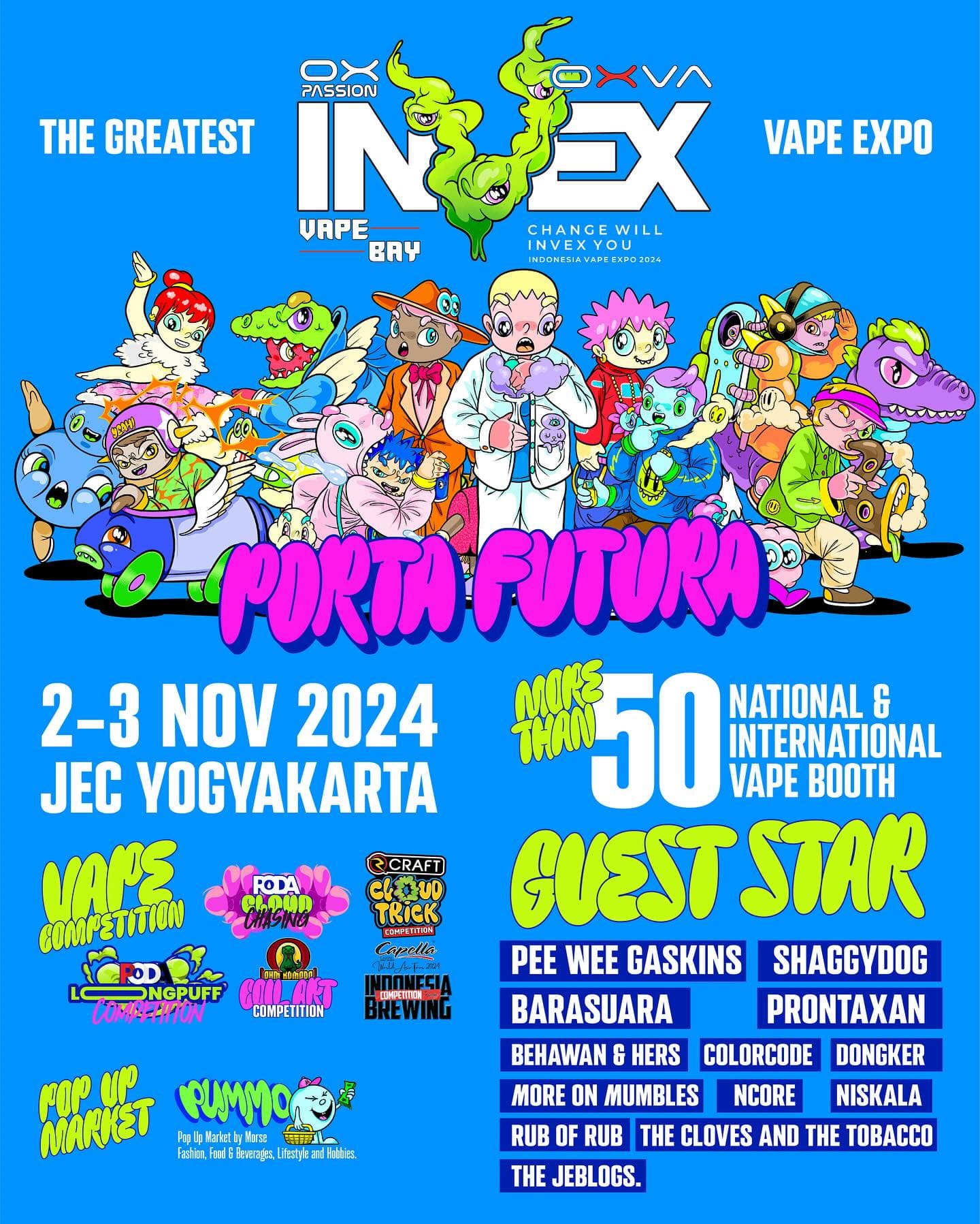 Pameran Vape Terbesar di Indonesia Akan Digelar di Yogyakarta Bulan Depan, Dimeriahkan 13 Musisi dari Pee Wee Gaskins, Shaggydog, hingga Barasuara