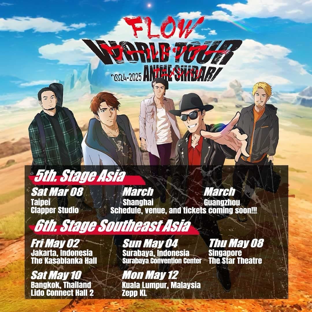 Kapan Band Rock Jepang FLOW Bakal Sambangi Indonesia? Ini Jadwal Tour Bertajuk 'Anime Shibari' di Jakarta dan Surabaya