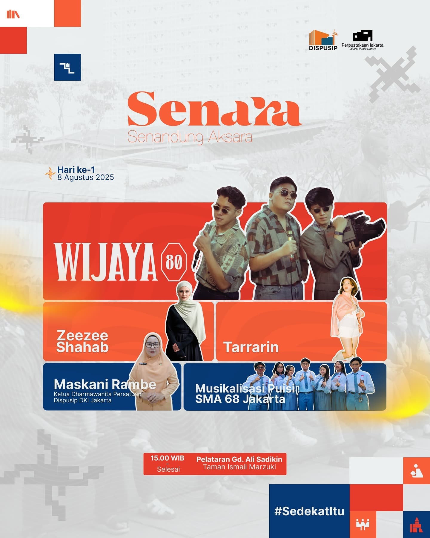 Senara 2025: Pentas Seni dan Musik Gratis di Perpustakaan Jakarta pada Akhir Pekan Ini, Simak Daftar Penampilnya!