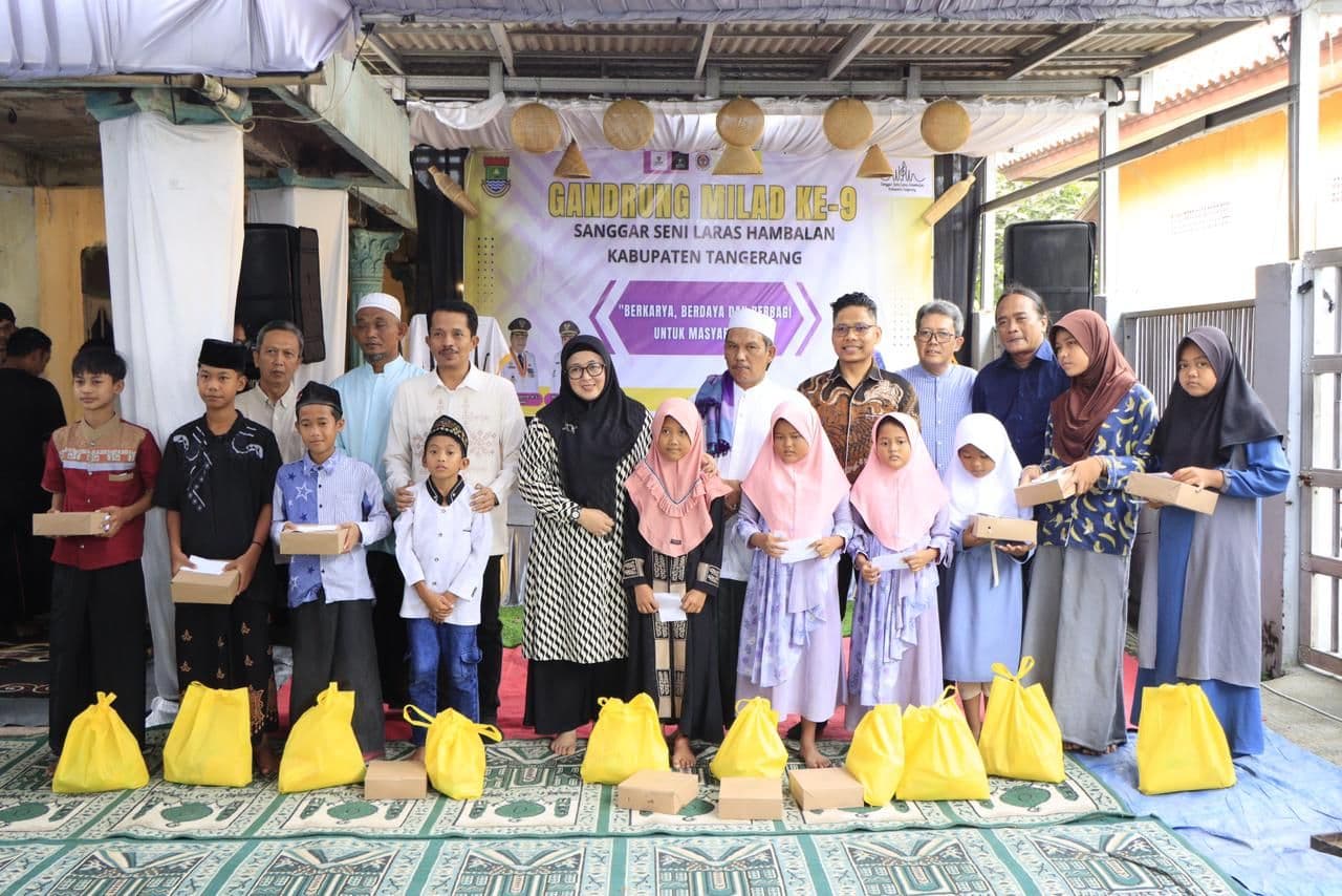 Wabup Tangerang Tegaskan Seni dan budaya Adalah Identitas dan Jati Diri yang Harus Dijaga, Hadiri Gandrung Milad Sanggar Seni Laras Hambalan