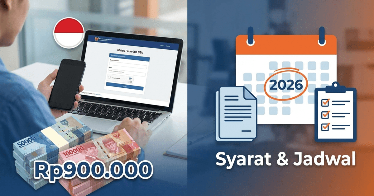 Cara Cek Status Penerima BSU 2026 Rp900 Ribu, Lengkap dengan Syarat dan Jadwal Pencairannya