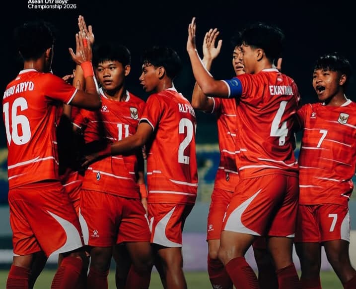 Bantai Timor Leste 4-0, Timnas Indonesia U-17 Puncaki Klasemen Grup A Piala AFF 2026