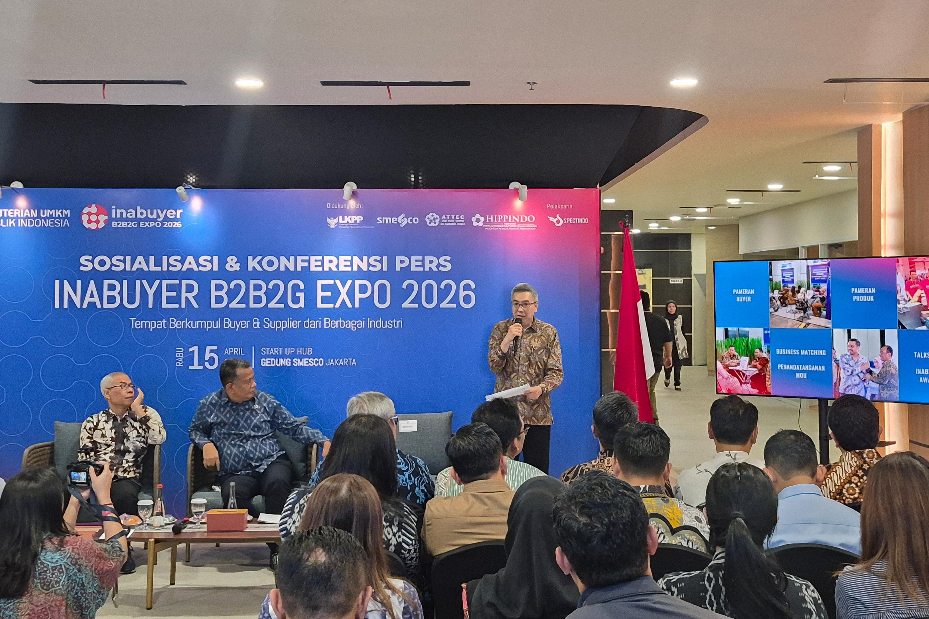 Inabuyer B2B2G Expo 2026 Dorong UMKM Masuk Rantai Pasok Program Prioritas Nasional
