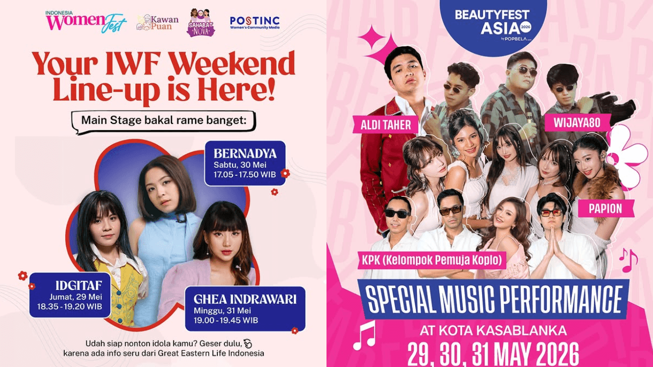 Rekomendasi Konser Gratis di Jabodetabek Akhir Pekan Ini 29-31 Mei 2026, Ada Bernadya hingga Pamungkas!