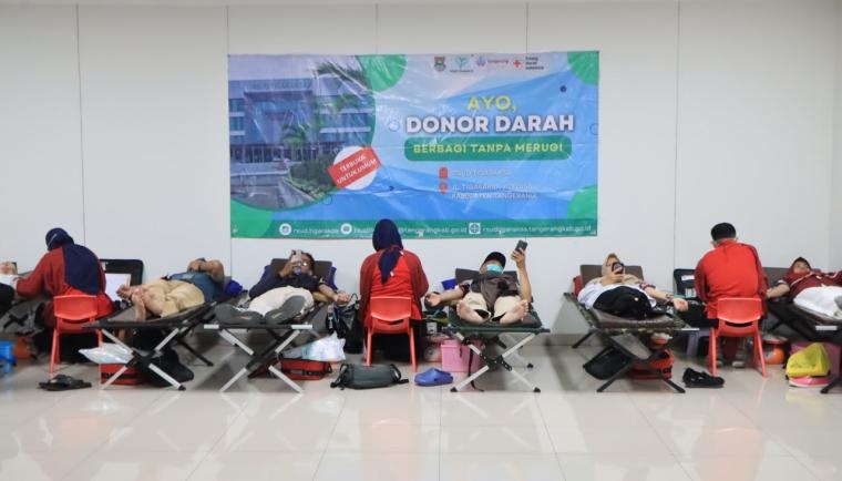 Jaga Stok Darah di Kabupaten Tangerang, RSUD Tigaraksa Gandeng PMI Gelar Aksi Donor Darah Rutin, Ini Manfaatnya!