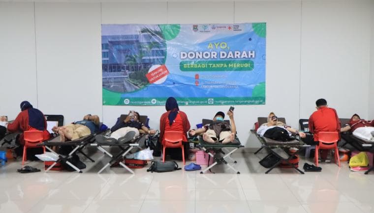 Jaga Stok Darah di Kabupaten Tangerang, RSUD Tigaraksa Gandeng PMI Gelar Aksi Donor Darah Rutin, Ini Manfaatnya!