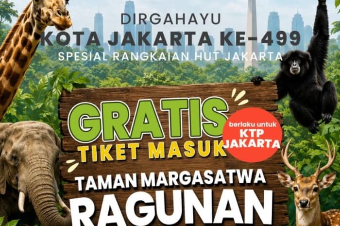 HUT Jakarta ke-499 Makin Meriah, Ragunan Gratiskan Tiket Masuk Selama 3 Hari