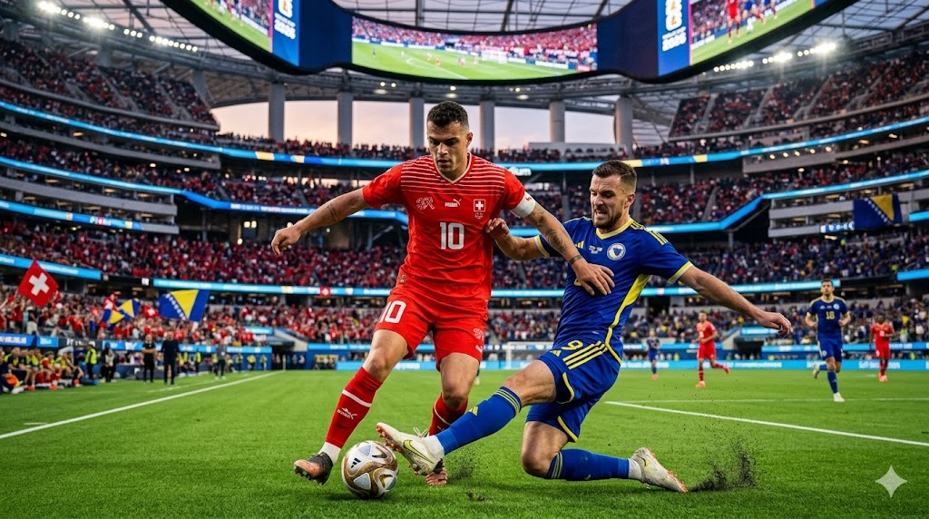 Piala Dunia 2026: Hancurkan Bosnia 4-1, Swiss Melesat ke Puncak Klasemen Grup B