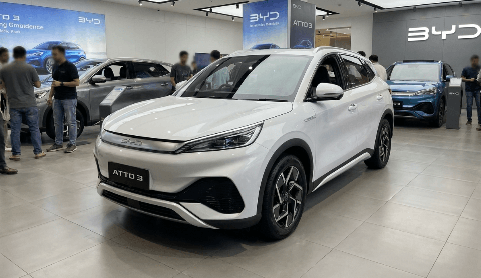 Kabin Estetik dengan Layar Berputar 15,6 Inci, Interior Futuristik BYD ATTO 3 Siap Berikan Pengalaman Berkendara yang Lebih Imersif