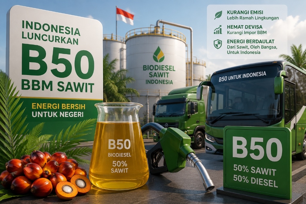 Mengenal B50, BBM Sawit yang Resmi Diluncurkan Pemerintah
