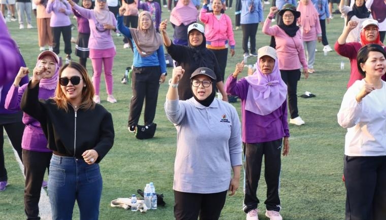 Senam Massal KORMI di Pasar Kemis Berlangsung Meriah, Wabup Tangerang Ajak Warga Bahagia dan Donor Darah
