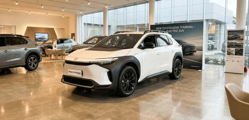 Toyota bZ4X Touring 2026 Bawa Teknologi Battery Preconditioning dan Kabin Mewah Layar 14 Inci, SUV BEV Elegan Berdesain Active Gear