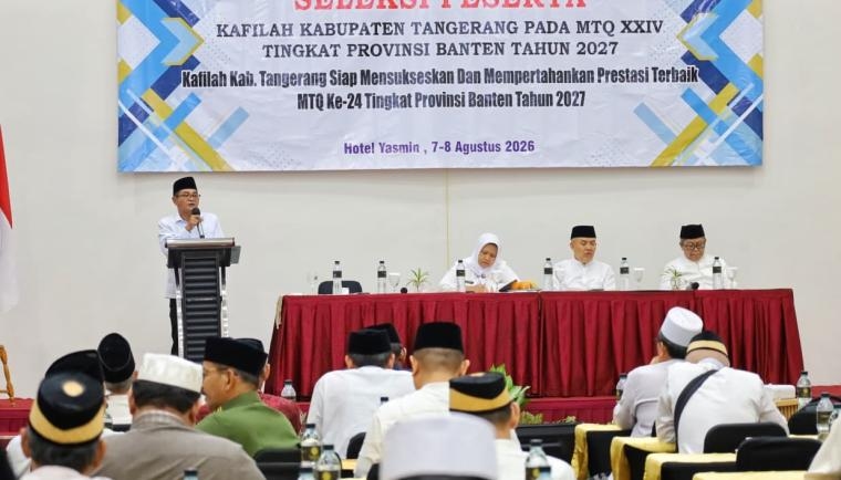 Pemkab Tangerang Buka Seleksi Kafilah MTQ Tingkat Provinsi Banten Tahun 2027, Targetkan Juara Umum 6 Kali Beruntun