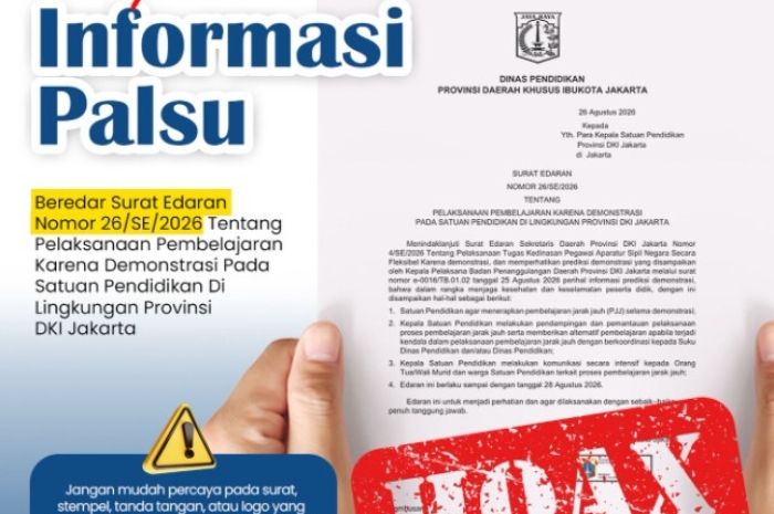 Surat PJJ karena Demo di Jakarta Bikin Bingung: Disdik Sebut Hoaks, Sekolah Justru Keluarkan Imbauan