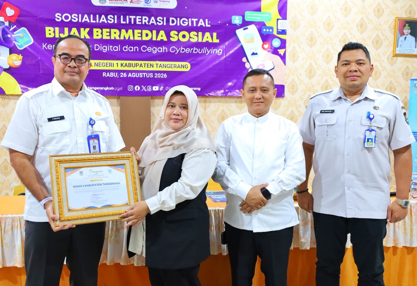 Pemkab Tangerang Edukasi Pelajar SMAN Agar Bijak Bermedia Sosial dan Cegah Cyberbullying