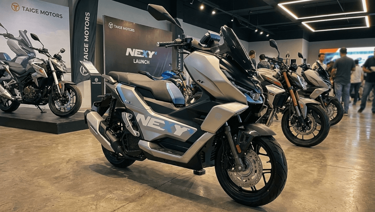 Gak Mau Kalah Dari Raksasa Otomotif, Taige Motor Rilis Nexy Plus 150, Skutik Bongsor Bertabur Fitur Canggih dan Varian Hybrid