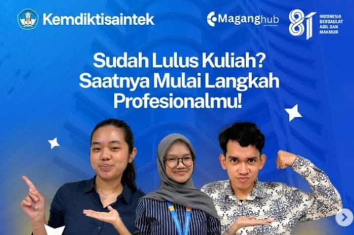 167 Kursi Magang Dibuka Kemdiktisaintek, Lulusan Baru Punya Kesempatan Dapat Uang Saku dan Sertifikasi BNSP
