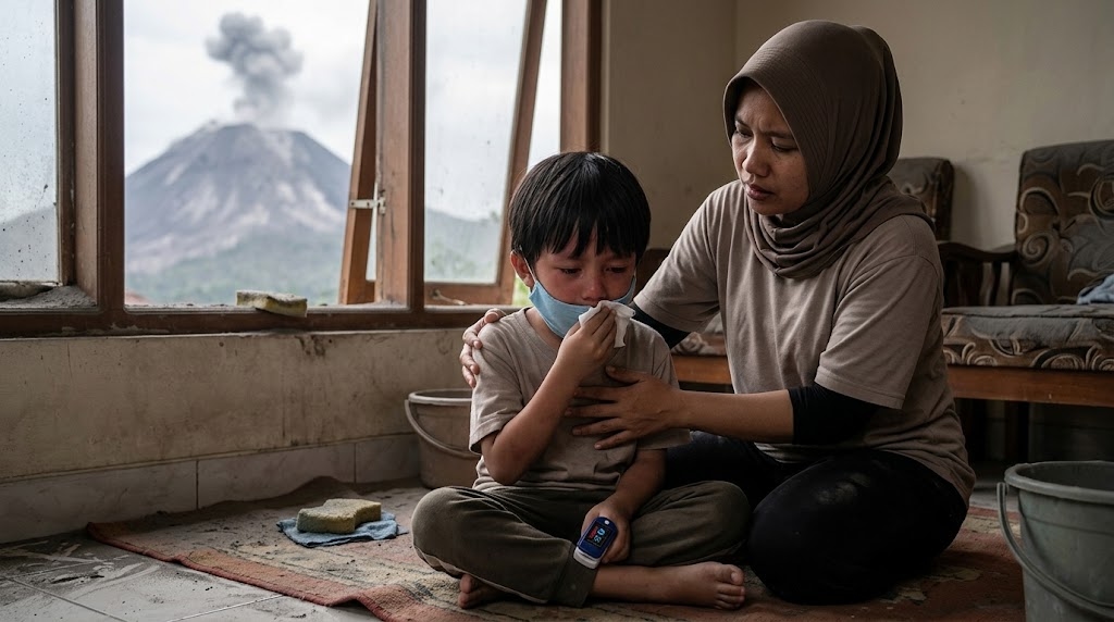 Abu Vulkanik Menyelimuti Sejumlah Wilayah, Ini 3 Bagian Tubuh yang Wajib Dilindungi
