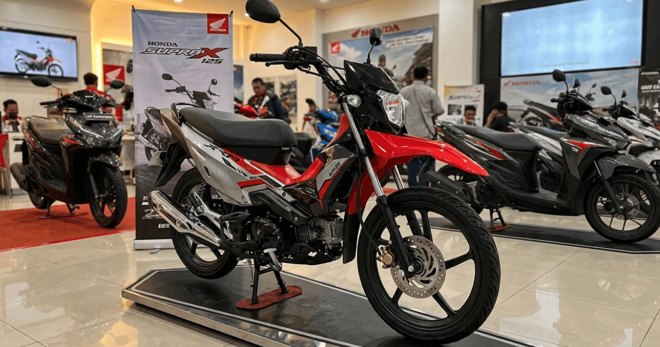 Honda Supra X Cross 125 Bikin Geger dengan Torsi 9,55 Nm dan Kelincahan Mutlak Cocok untuk Melibas Jalanan Rusak Seharian