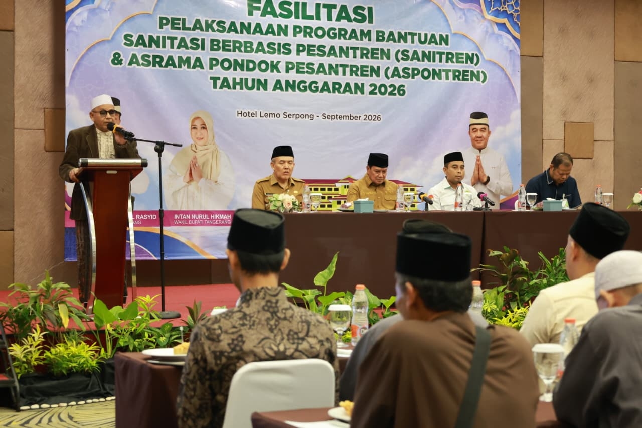 Gercep! Bupati Tangerang Targetkan Pembangunan Aspontren dan Sanitren di 200 Pesantren Selesai dalam 2 Bulan