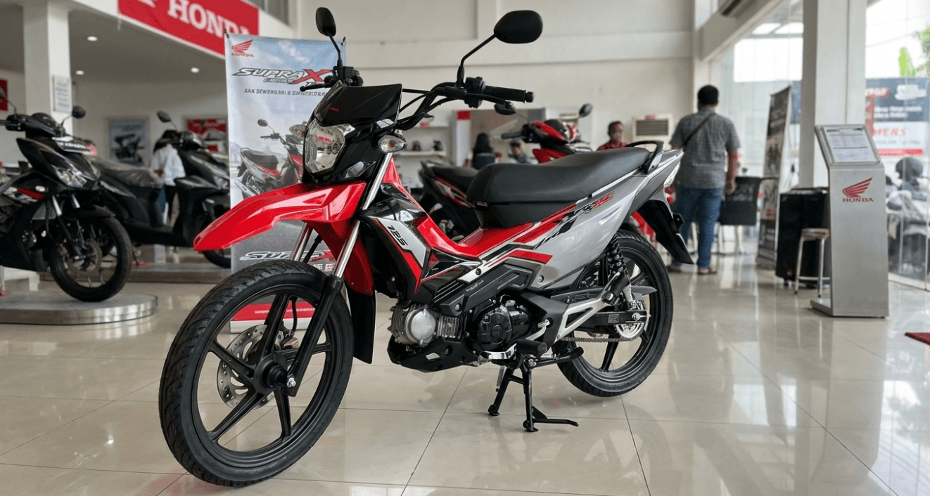 Tetap Jadi Motor Murah! Supra Berevolusi Menjadi Honda Supra X Cross 125, Desain Trail Modern, Kapasitas Tangki Efisien 3,9 Liter