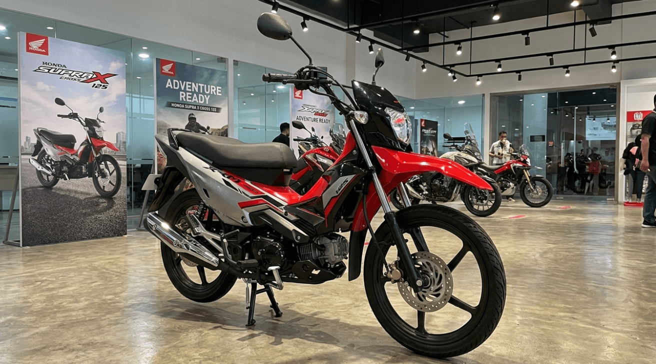 Honda Supra X Cross 125 Makin Buas dengan Torsi 9,55 Nm dan Handling Lebih Stabil Menghadapi Jalanan Berlubang