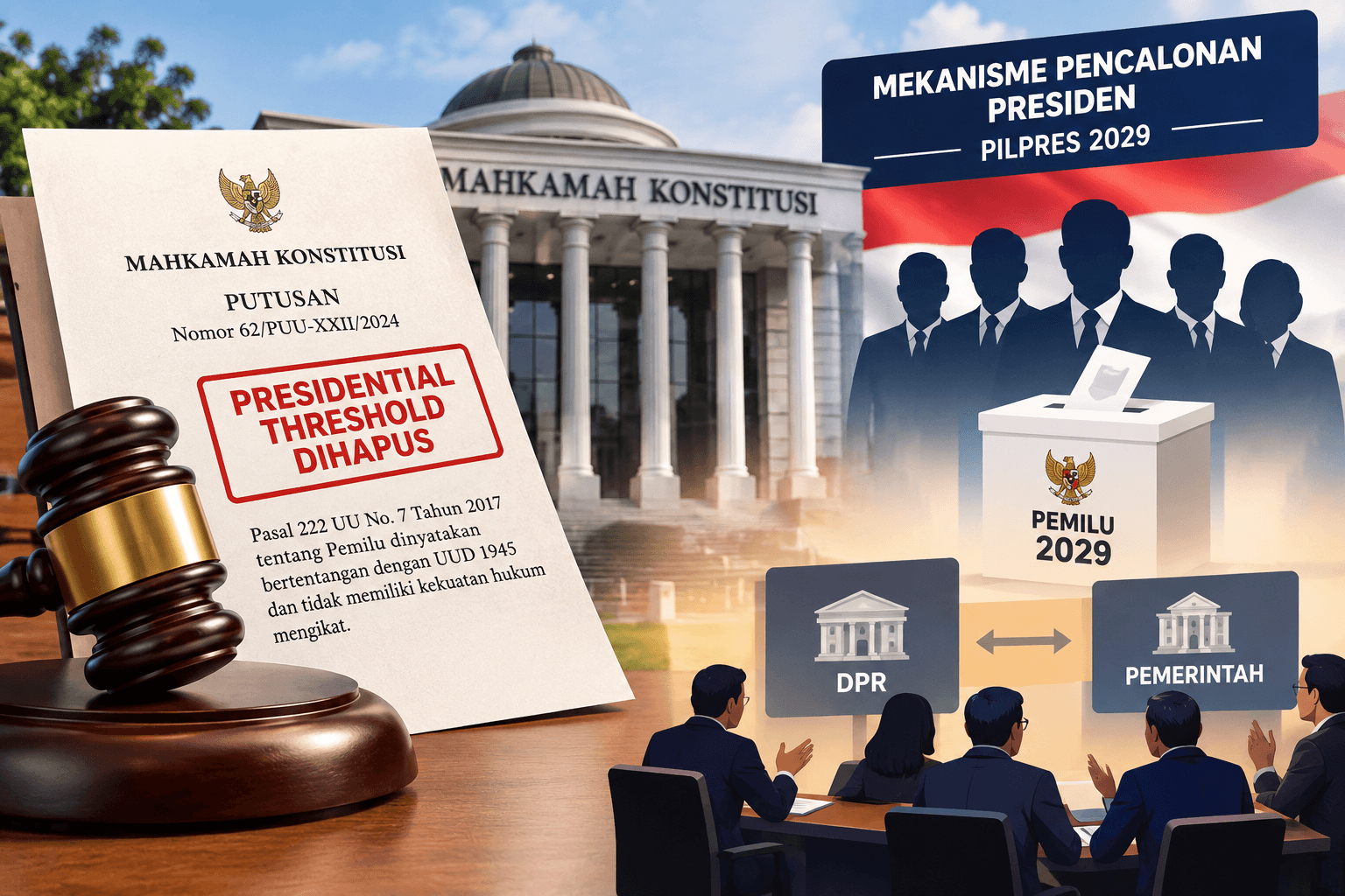 MK Hapus Presidential Threshold, DPR Diminta Siapkan Aturan Pencalonan Pilpres 2029