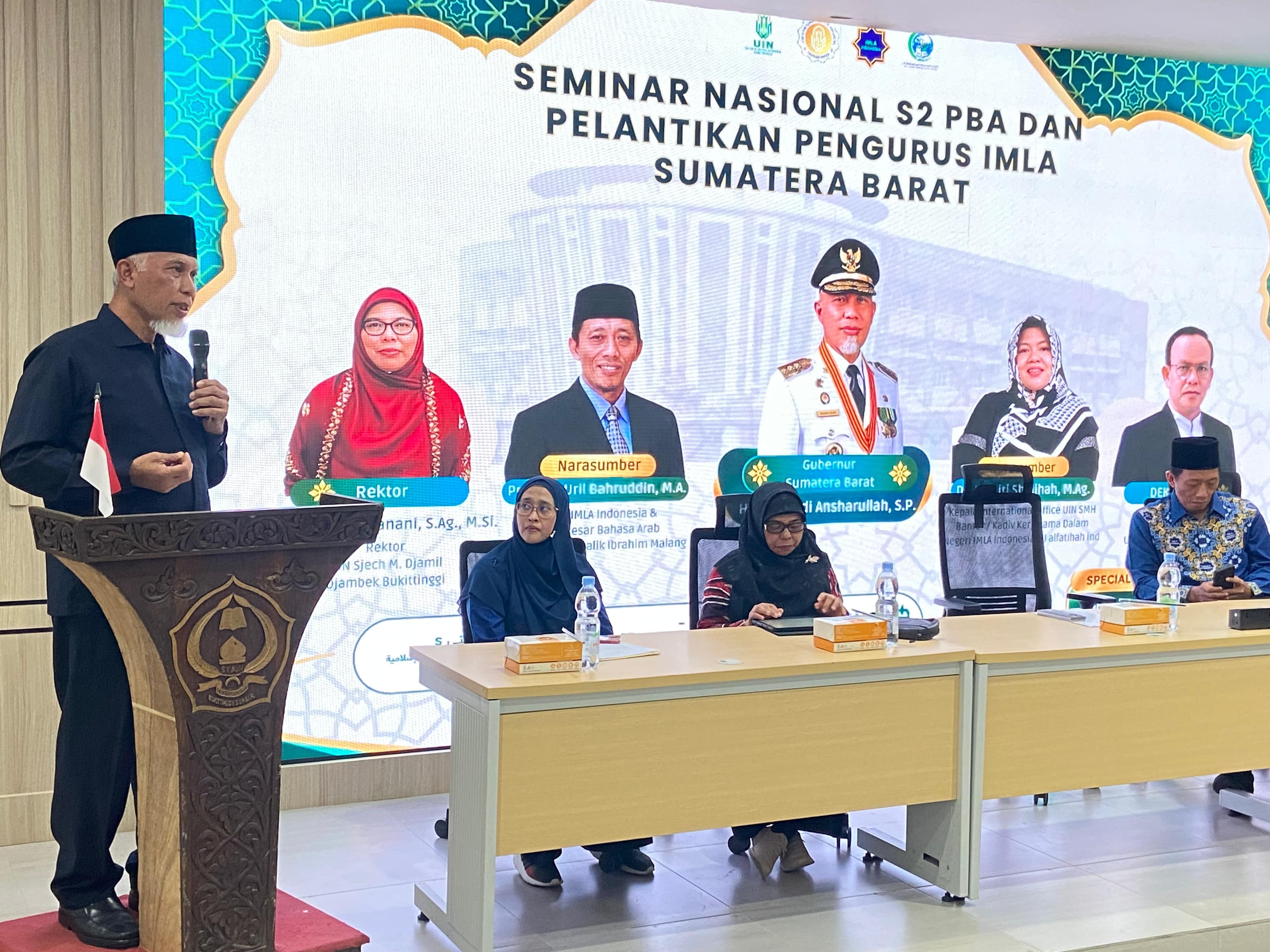 IMLA Sumbar 2026-2030 Dilantik, Mahyeldi Dorong Penguatan Bahasa Arab