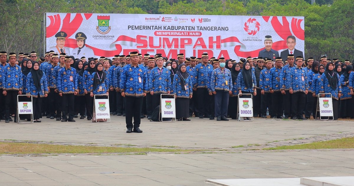 Pimpin Upacara Sumpah Pemuda, Bupati Tangerang Ajak Generasi Muda Kontribusi Nyata untuk Pembangunan