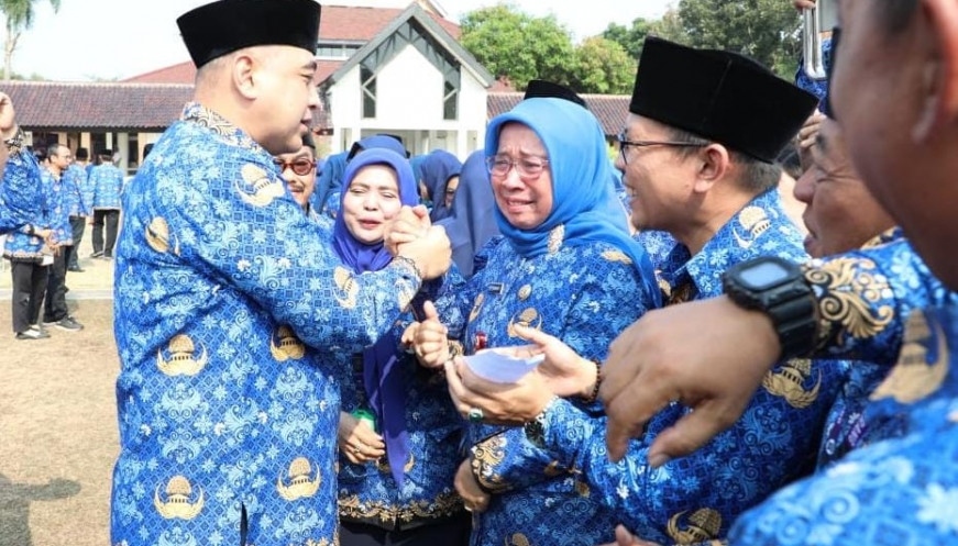 10 Tahun Memimpin Kabupaten Tangerang, Bupati Zaki Pamitan di Apel Senin Dengan Penuh Rasa Haru