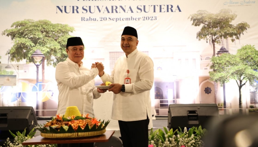Hari Terakhir Jabat Bupati Tangerang, Bang Zaki Resmikan Masjid Nur Suvarna Sutra