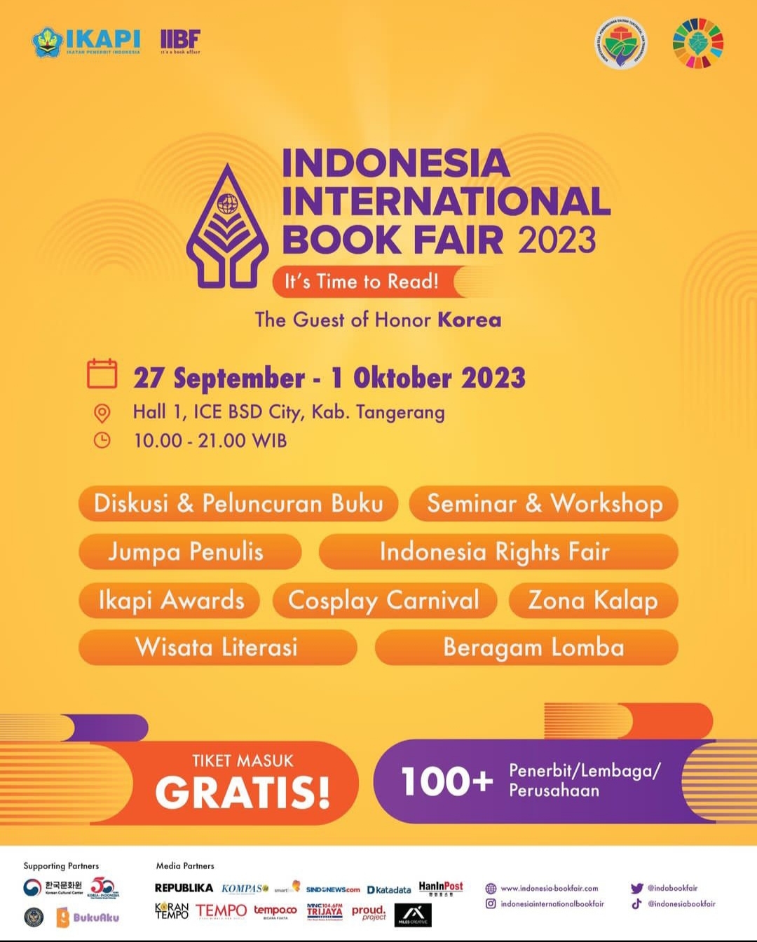 Catat! Ini Cara ke Indonesia International Book Fair 2023 Naik KRL dan Transjakarta