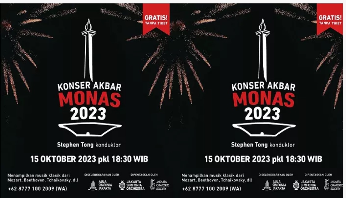 Konser Akbar Musik Klasik Bakal Digelar di Monas, Gratis Loh! Catat Tanggal Mainnya