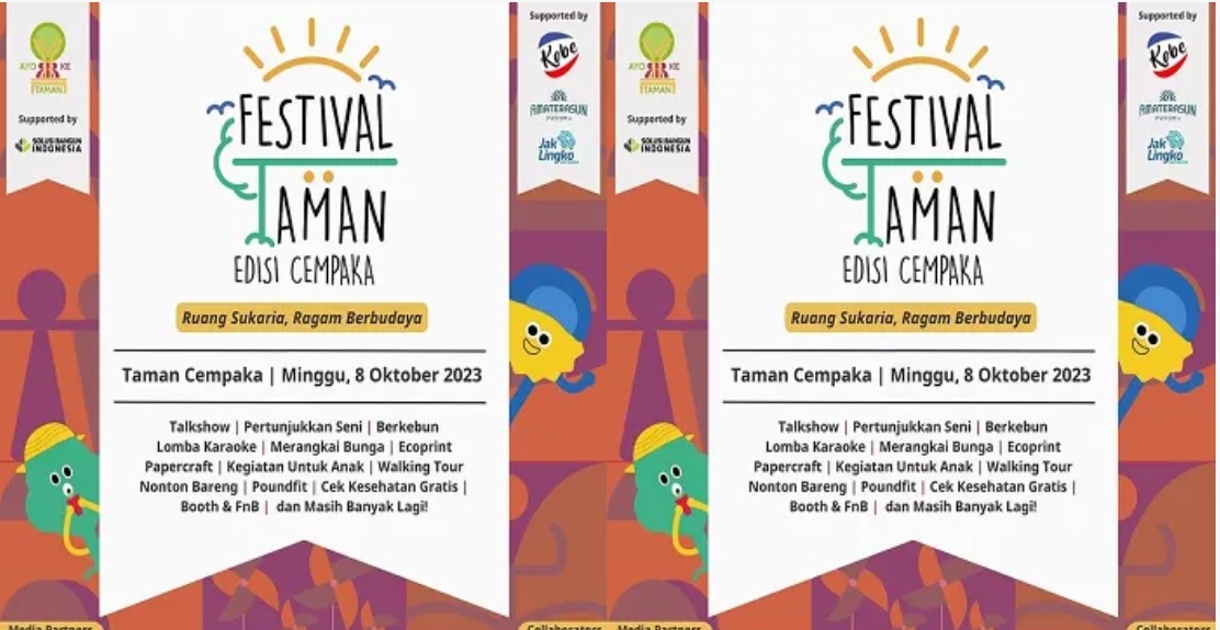 Hari Minggu Ini, Yuk Liburan Seru di Festival Taman Cempaka Cipayung. Berikut Rundown Acaranya