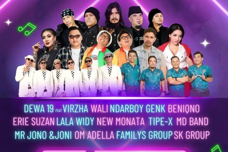 Konser Dewa 19 feat Virzha di Tangsel Awal Bulan Depan, Intip Lokasi dan Harga Tiketnya