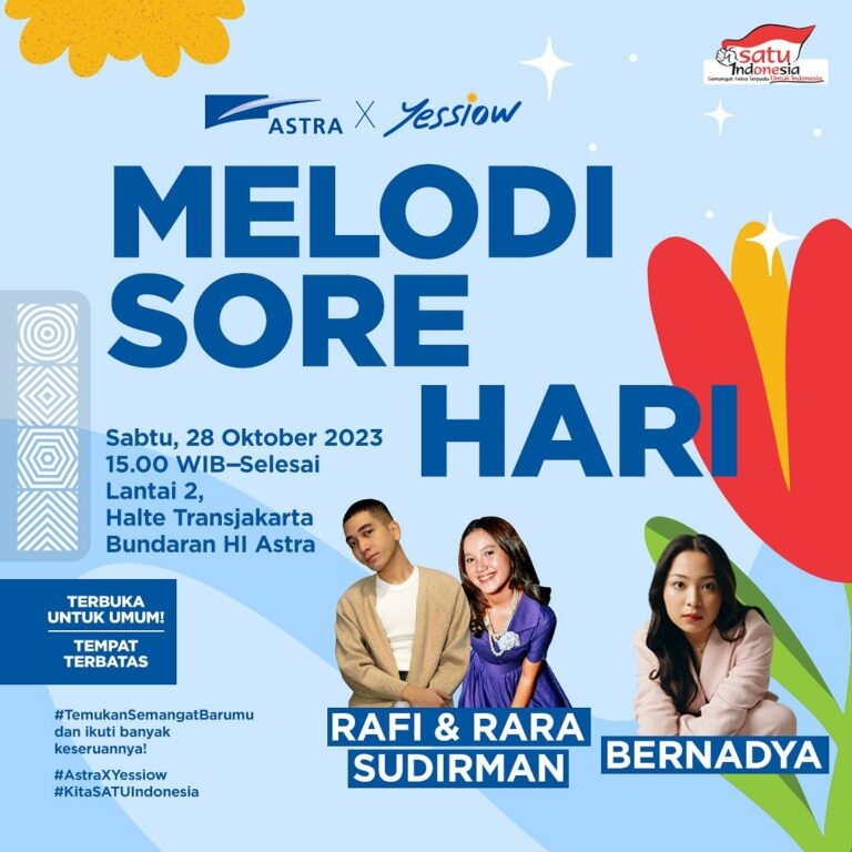 Besok Ada Konser Gratis Bernadya dan Rafi Sudirman di Halte Bundaran HI, Catat Waktunya