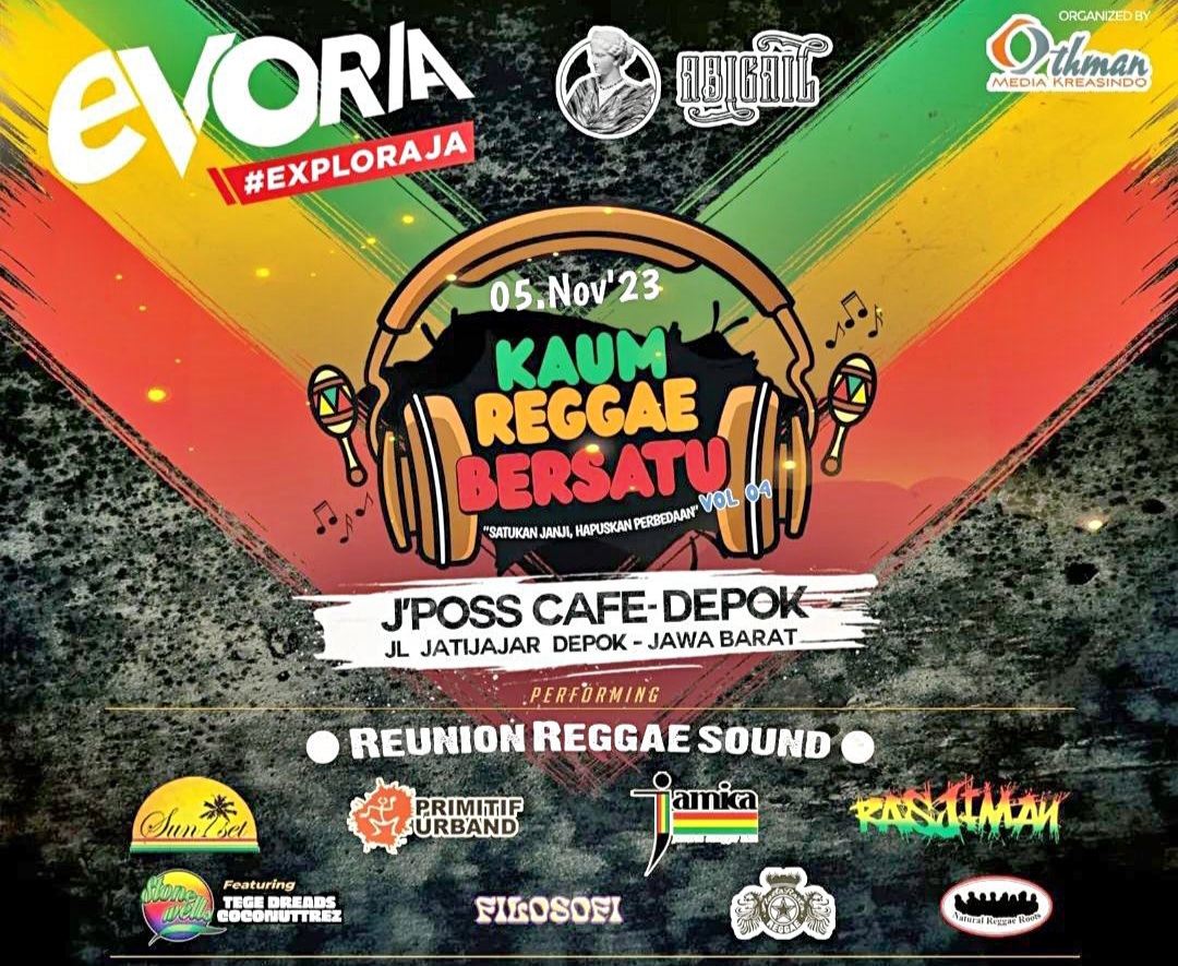 Kaum Reggae Bersatu! Konser Akan Digelar di Depok Akhir Pekan Ini, Harga Tiket Mulai dari Rp 35 Ribu Aja