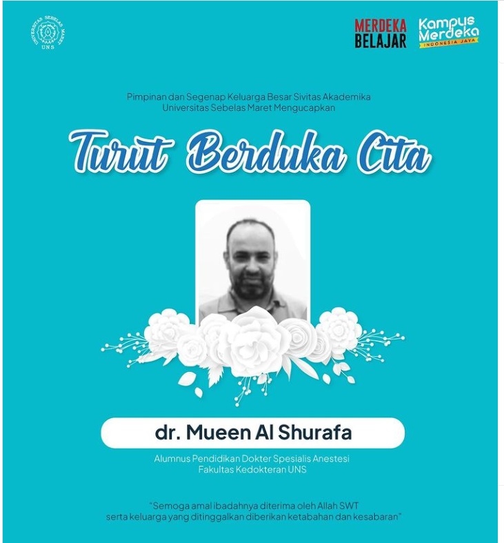 Inna Lillahi...Dokter Palestina Alumni UNS Solo Tewas Dibom Israel, Begini Pesan Terakhirnya