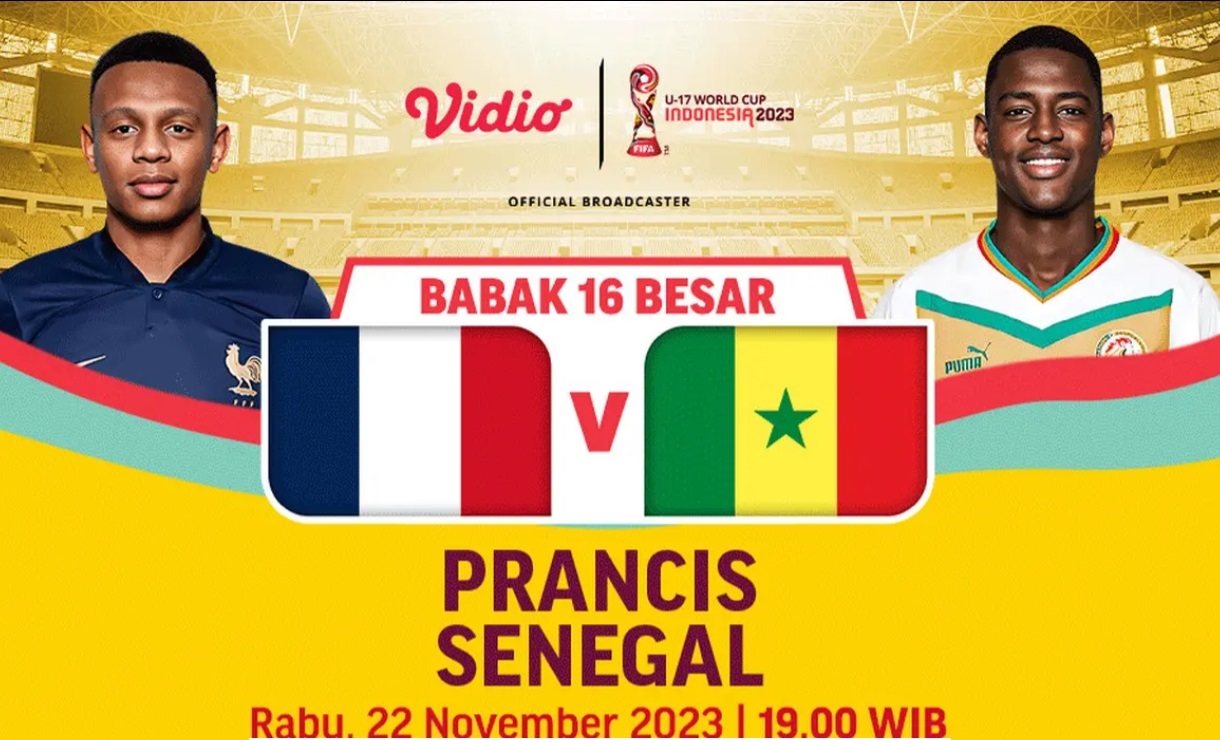 Link Live Streaming Siaran Langsung Prancis Vs Senegal, Gratis Nonton Pertandingan Piala Dunia U-17 di HP Kamu, Simak di Sini