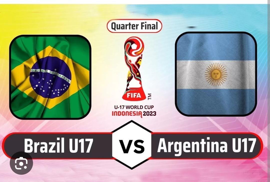 Link Live Streaming Brazil U-17 vs Argentina U-17, Nonton Gratis Siaran Langsung Perempatfinal Piala Dunia U-17 di HP