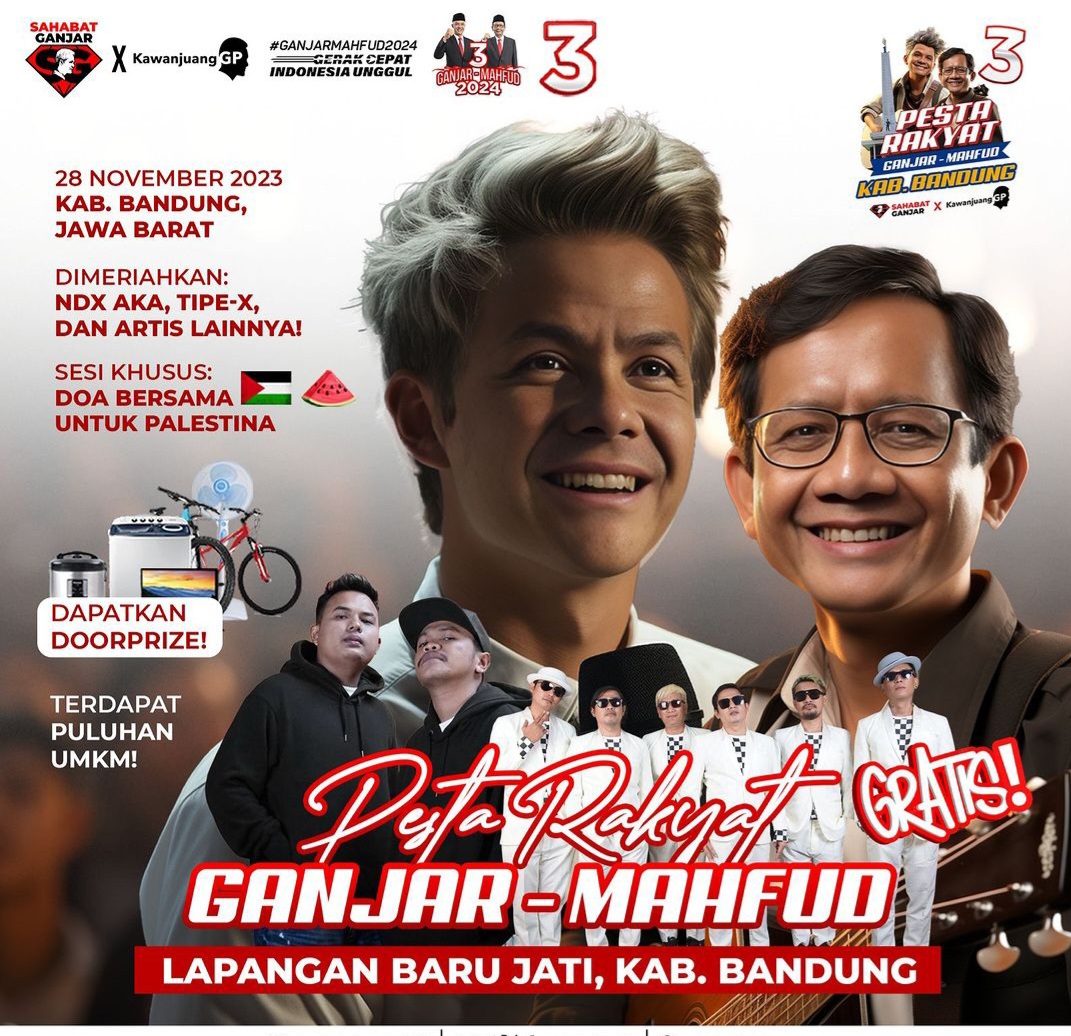 Warga Bandung Ayo Merapat! Ada Konser Musik Gratis Tipe-X dan NDX AKA, Cek Jadwal dan Lokasinya di Sini
