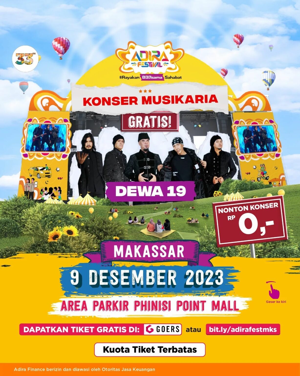 Konser Gratis Dewa 19 di Makassar Bakal Digelar di Lokasi ini, Segera Daftar Karena Kuota Terbatas, Catat Tanggalnya