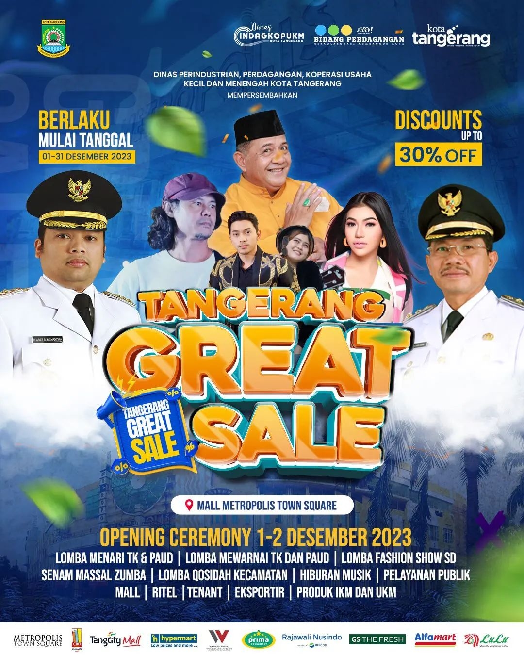 SERBU! Tangerang Great Sale 2023, Pesta Diskon Akhir Tahun Selama Sebulan Penuh, Tandai Lokasinya