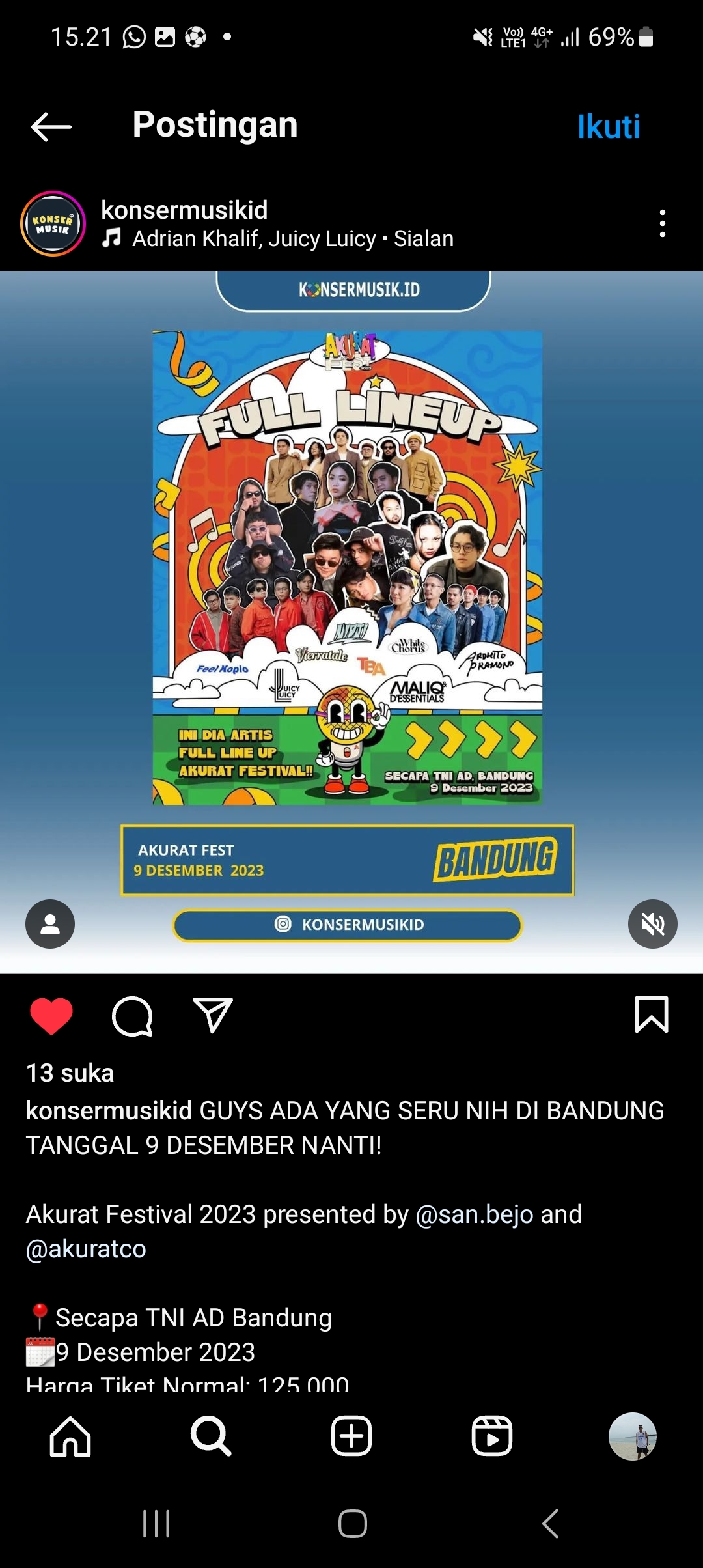 Warga Bandung Merapat! AKURAT FEST 2023 Akan Digelar di Secapa AD pada Sabtu Pekan Depan, Ini Line Upnya: dari Nidji hingga Feel Koplo