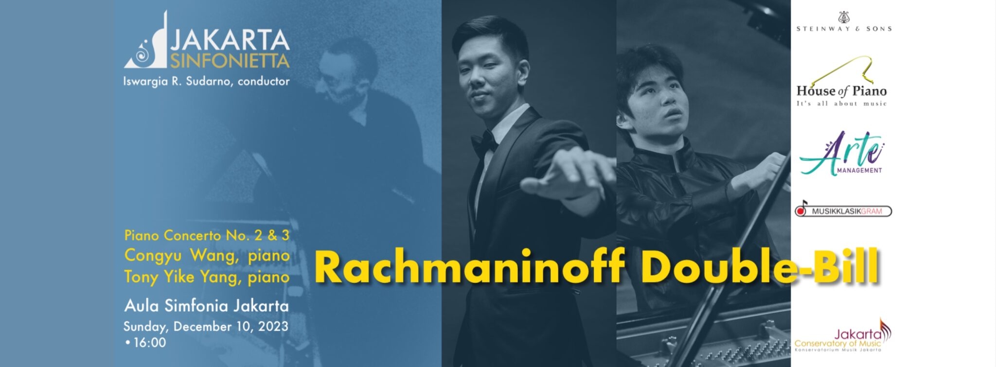 Pecinta Musik Klasik Merapat! Pianis Kelas Dunia Congyu Wang dan Tony Yuke Yang Bakal Menggetarkan Jakarta, Catat Tanggal dan Lokasinya
