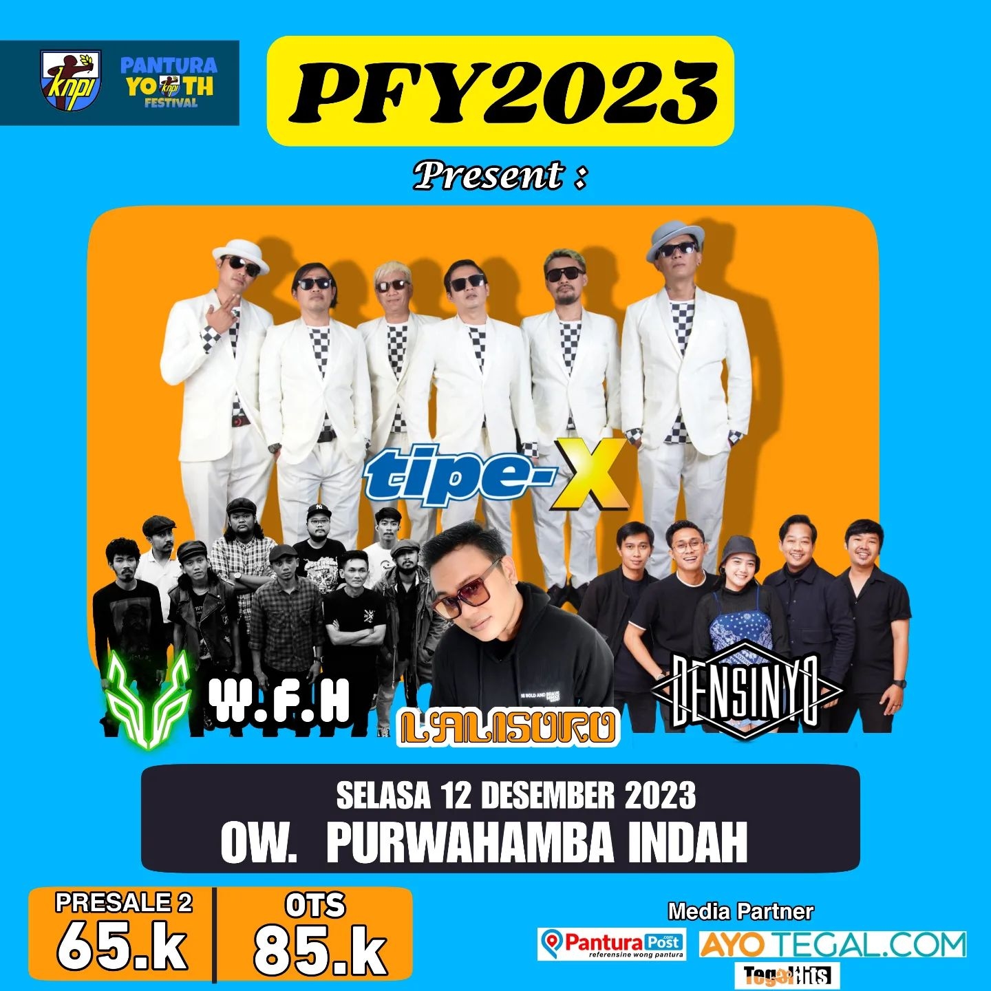 Warga Tegal Merapat! Pantura Youth Fest 2023: Konser Musik Ska dengan Penampil Utama Tipe X, Catat Lokasi dan Jadwal Acaranya!