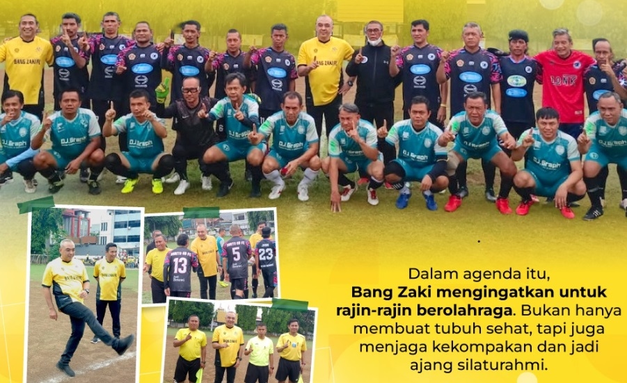 Keren! Minggu Sehat, Bang Zaki Gelar Turnamen Sepak Bola di Lapangan UMS Taman Sari, Diikuti 16 Klub se-Jakarta Barat