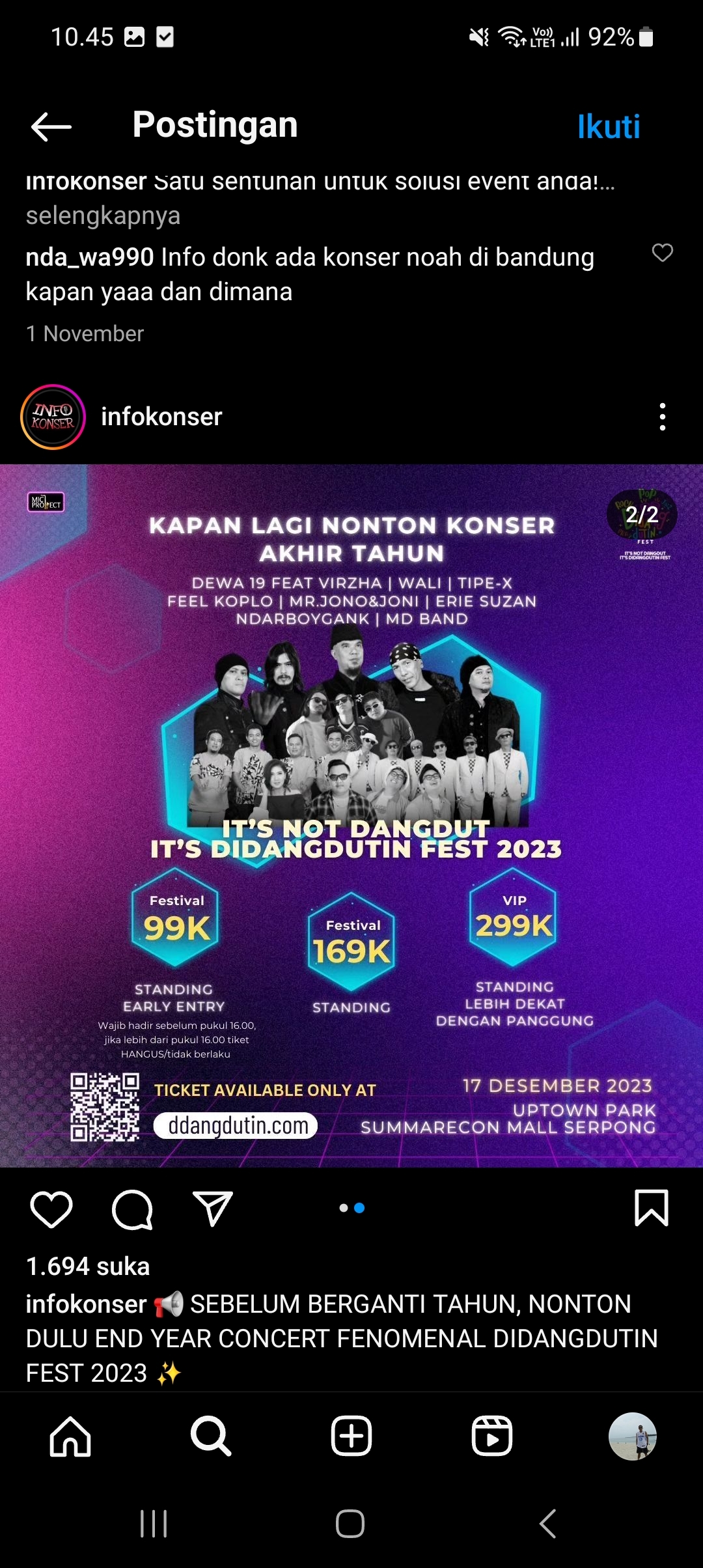 Nonton Dewa 19 Hanya Dengan Rp 90 Ribuan, Cek Lokasi dan Jadwalnya di Sini