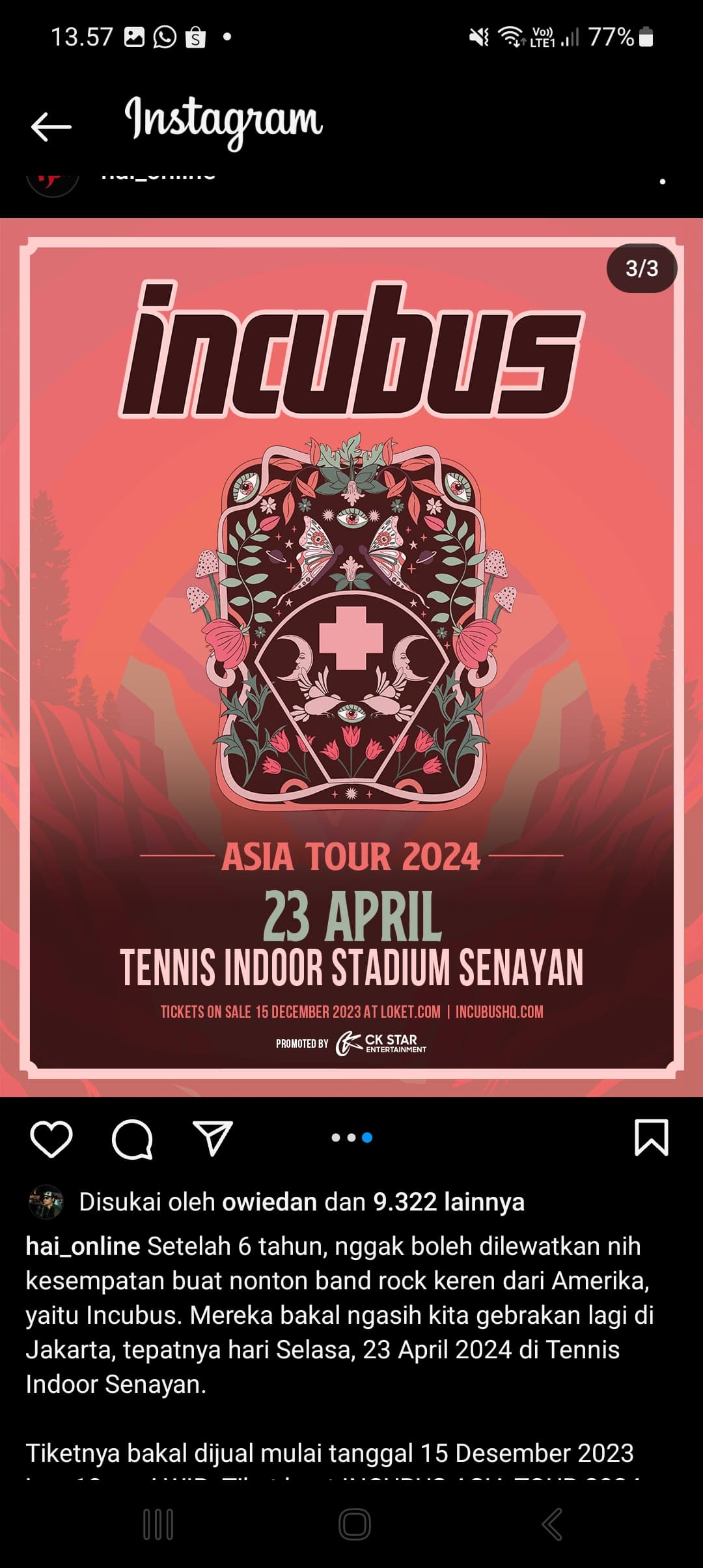 Incubus Asia Tour 2024, Gebrakan Musik Rock dari Amerika Sambangi Jakarta, Segini Harga Tiketnya