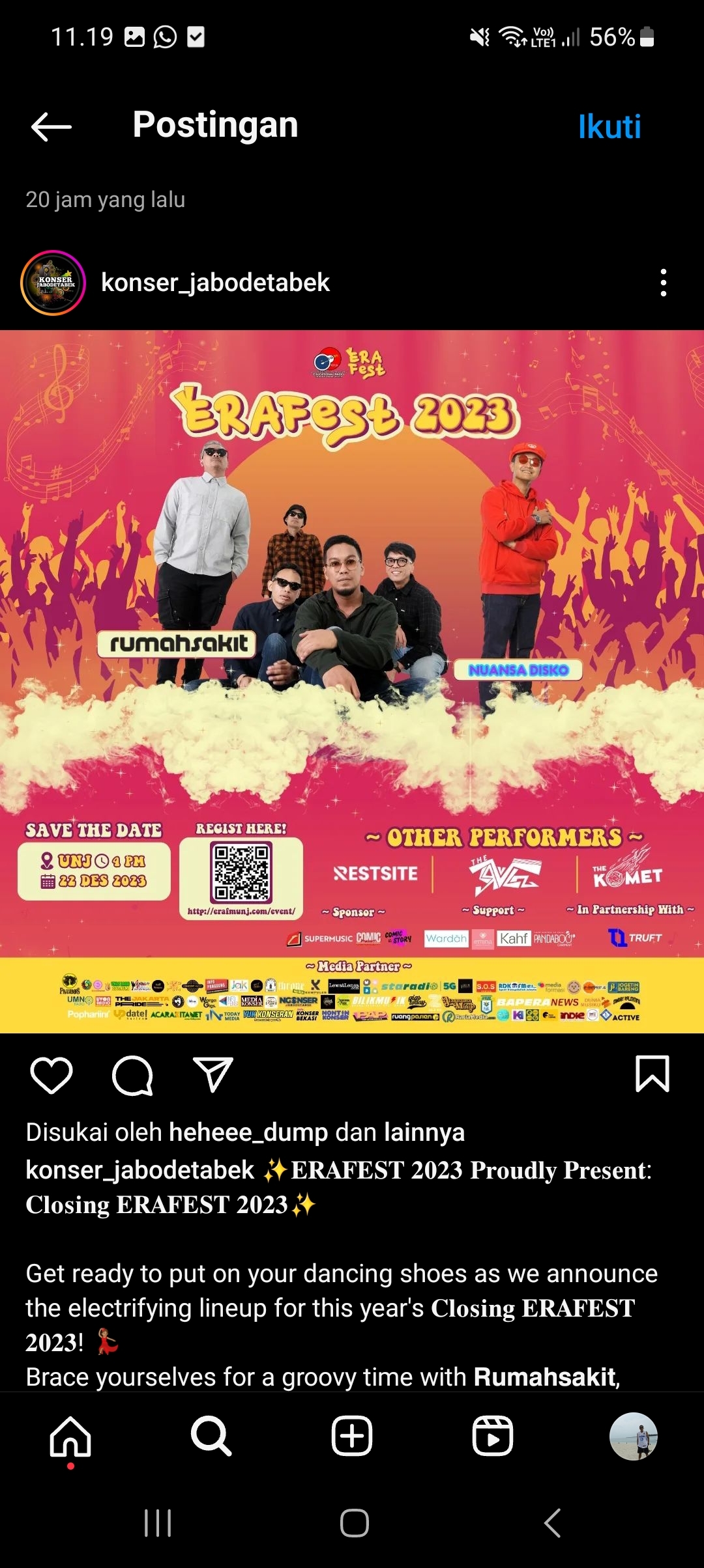Dear Pecinta Musik Indie, Ada Konser Musik Rumah Sakit dan Nuansa Disko, Cek Tanggal Dan Lokasinya di Sini